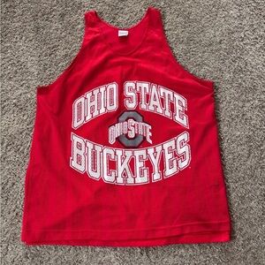 Ohio State Buckeyes Vintage Mesh Tank Top Men Size Large